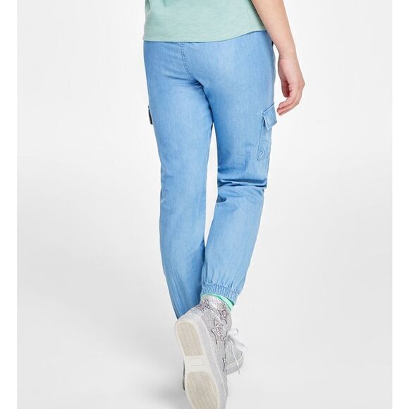 Big Girls Denim Cargo Joggers,‎ - Picture 3 of 6